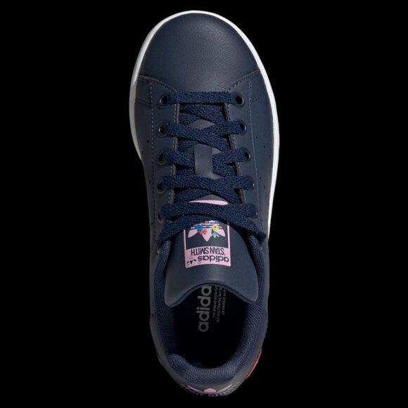 NWB- Adidas Stan Smith J 'Night Indigo Floral' Youth Girls- Sz:4.5- Style:IE8209 - Picture 12 of 13